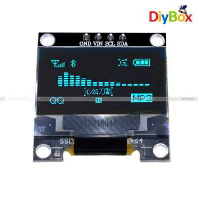 0.96'' I2C IIC Serial 128X64 128*64 Blue OLED LCD LED Display  for Arduino STM32