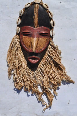 Afrikanische Maske Handarbeit  - Bild 1 von 4