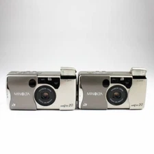 Lot of 2 - Minolta Vectis 20 IX-Date - APS Point & Shoot Camera - Parts/Repair