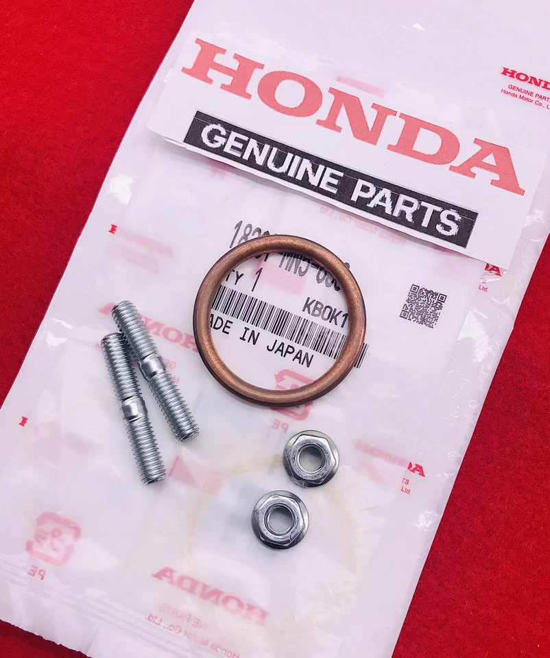 HONDA EXHAUST STUD S & GASKET CB125 XL125 TL125 NX125 TLR200 XL185 XL200 XR200 - Image 2 of 3