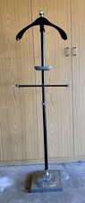Gentleman  s Sturdy Wardrobe Valet Butler Suit Stand - Adjustable