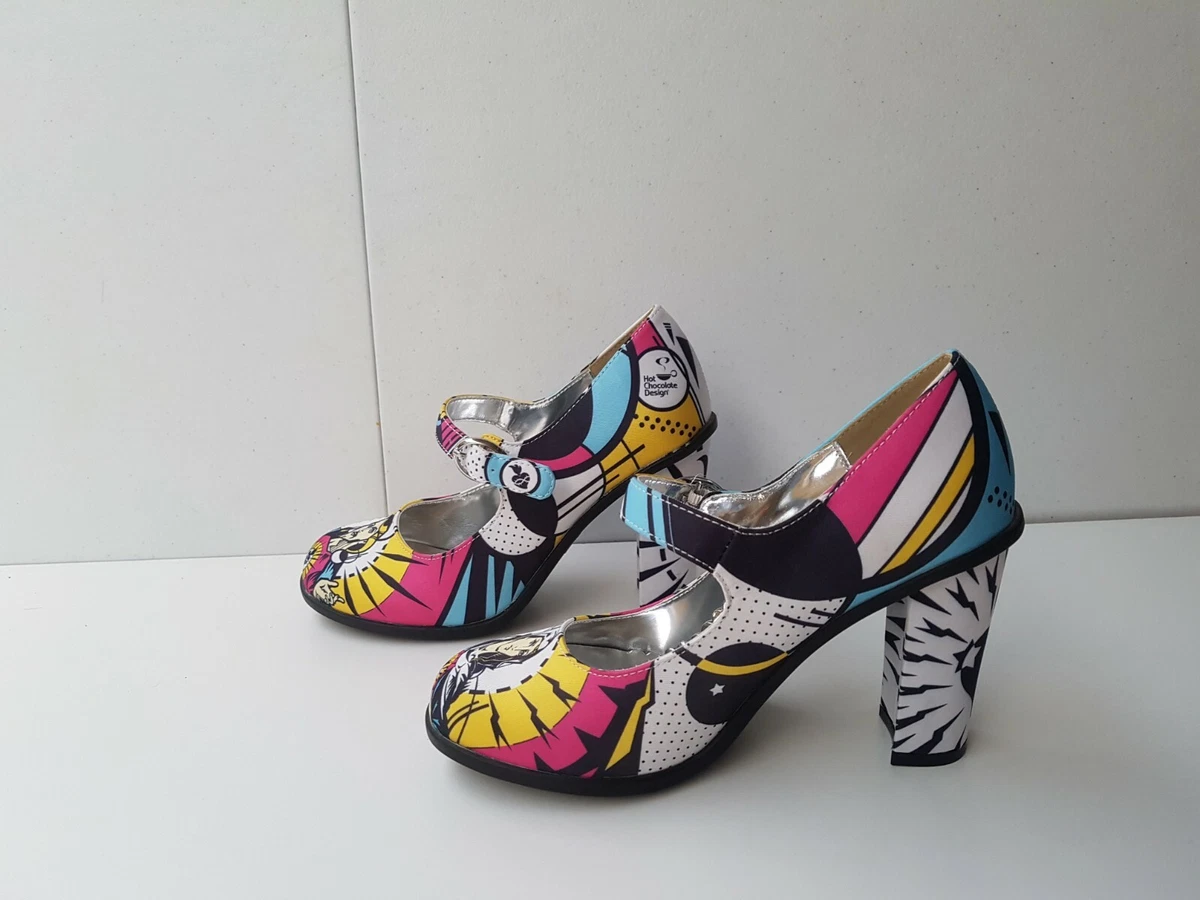 Hot Chocolate Designs Kitsch Jesus Mary Heels Shoes Size Eu 35 eBay