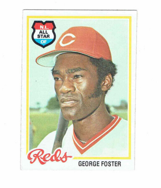 George Foster Cincinnati Reds NL All Star OF #500 Topps 1978 #Baseball ...