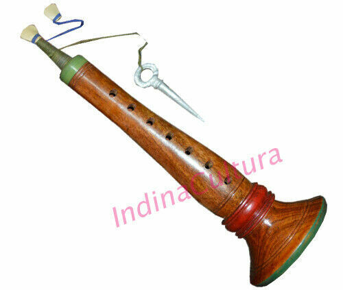 Indien Shahnai Mariages Musical Instrument Classique Bois Shehna