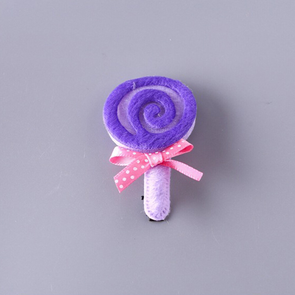 20pcs Lollipop Pattern Hair Clips Boutique Hairpins Barrette Hair