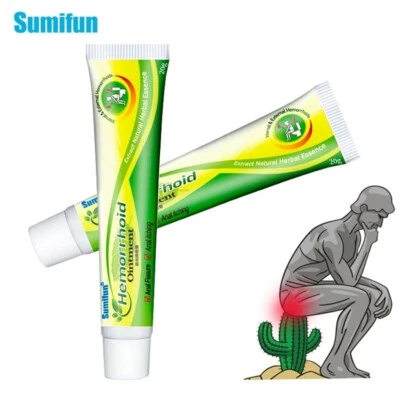 Hemorrhoids Internal and External Anal Fissure Cream Pain Reliving Cooling Herbs