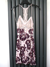 New Ex Chain Store pink floral stunning chemise nightie size 8