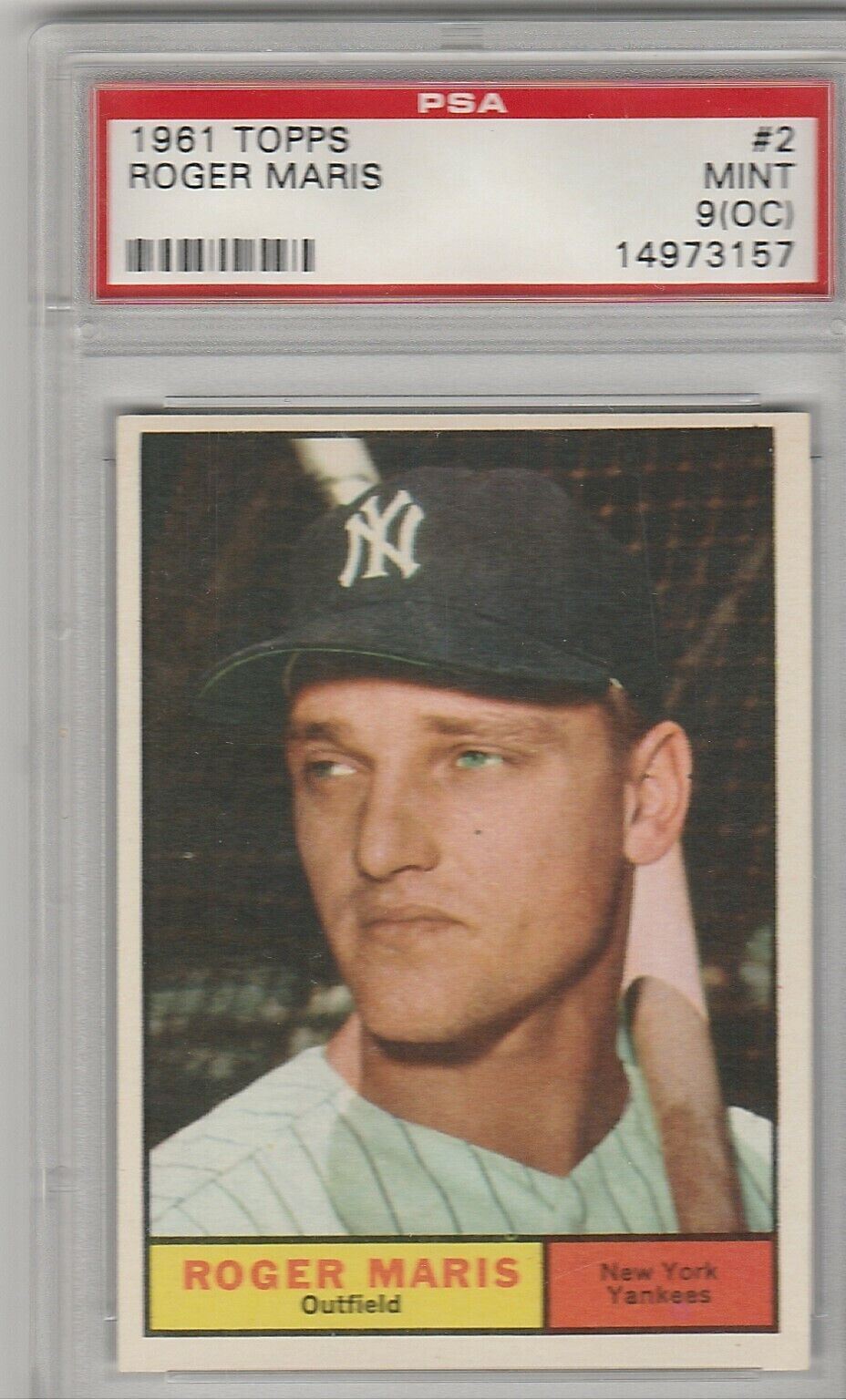 1961 TOPPS #2 ROGER MARIS NEW YORK YANKEES PSA 9 MINT (OC) RECORD 61 HOME  RUNS | eBay