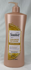 Suave CERAMIDE INFUSION Shampoo AGE BRILLIANCE Quenchlock 28 oz - NEW