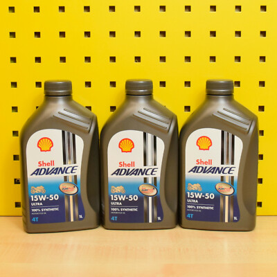 (10,63 /L) 3L Shell Advance 4T Ultra 15W50 Öl Motorrad Vollsynthetik für: Ducati
