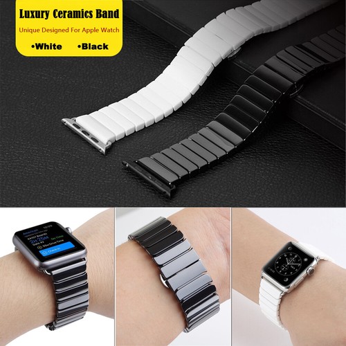 40/44mm Luxury in ceramica IWATCH Cinturino fascia di collegamento per Apple  Watch SERIE 7 6 5 4 se | eBay