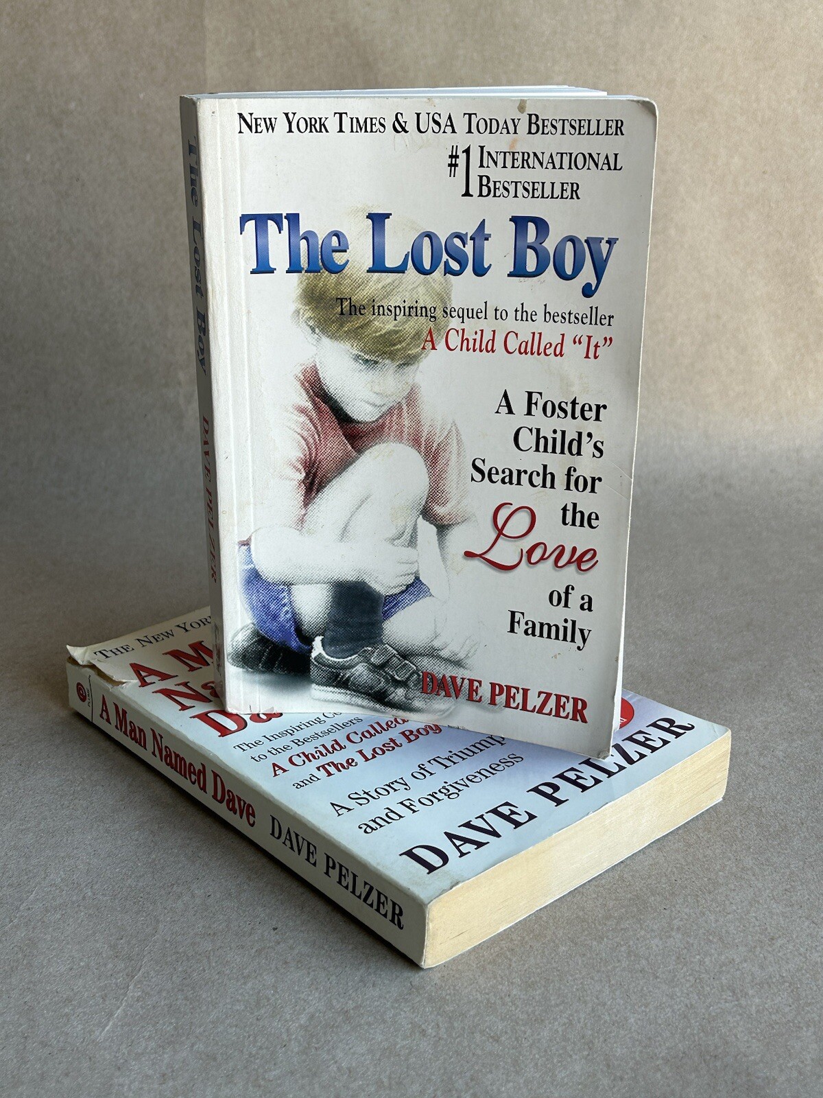 Book Bundle Of 2 Lost Boy & A Man Named Dave by Dave Pelzer