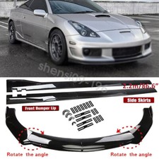 For Toyota Celica 2000-2005 Front Bumper Lip Splitter Body Kit Side Skirts Gloss