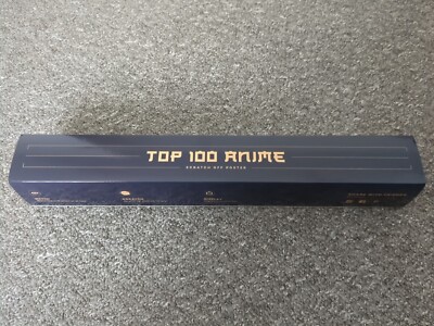 Top 100 Anime Filme und Serien Scrach Off Poster. Neu. 
