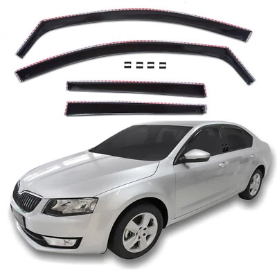 Deflecteurs D'Air Pour Skoda Octavia 2013-2020 4-Portes Berlina 4-Pcs - Photo 1/4