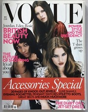 VOGUE UK MAGAZINE SUBSCRIBERS EDITION NOVEMBER 2008 JOURDAN, EDEN & ROSIE COVER