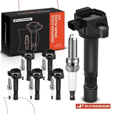 A-Premium 6x Ignition Coil & IRIDIUM Spark Plug Kits for Honda Accord Crosstour