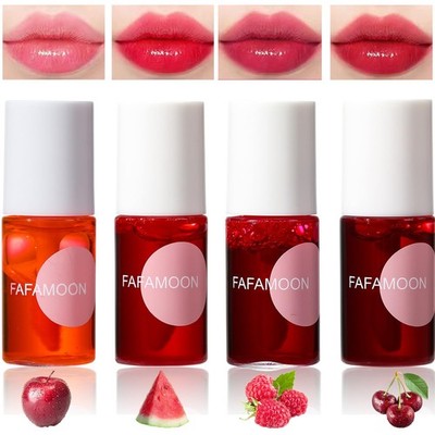 4 Colors Lip Tint Stain SetMatte Velvet Lip Tint Watery Lip StainLip & Cheek