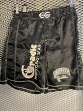 Cradle Gear  Panthers Black Satin Wrestling Shorts Size Small Used