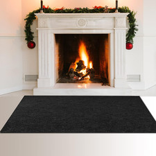 Tirifer Fireproof Fireplace Hearth Rug, Fireplace Mat for Hearth, Rectangular No