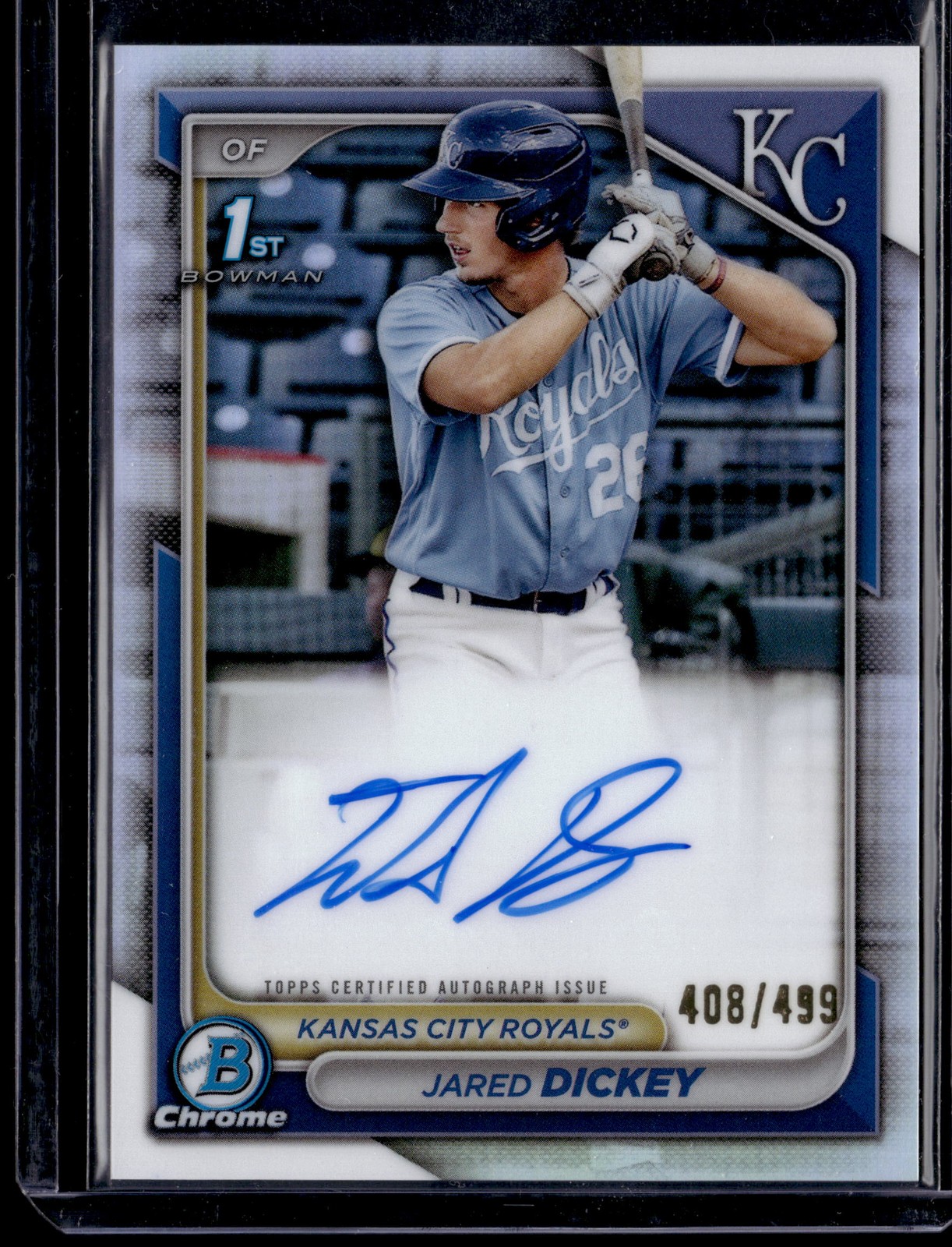 2024 Bowman #CPA-JDI Jared Dickey Chrome Prospects Autographs Refractors #/499