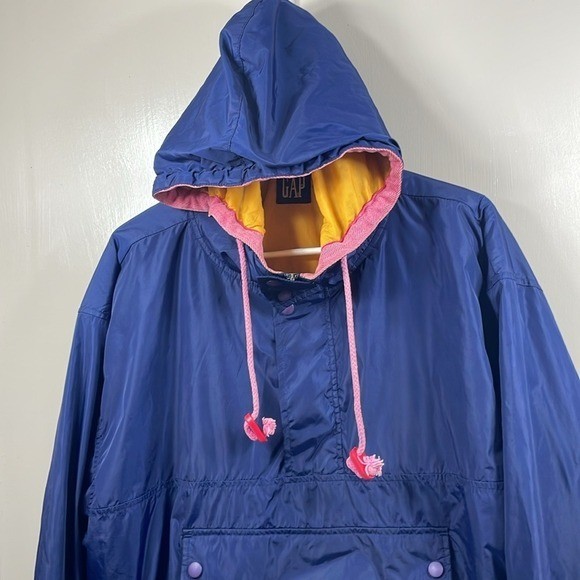 GAP Anorak Jacket Pullover Windbreaker Hoodie 90s… - image 2