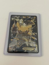 POKEMON TCG: PIKACHU EX XY124 - FULL ART HOLO CARD BLACK STAR PROMO ULTRA on eBay