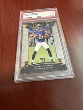 2018 Panini Select #70 Lamar Jackson Rookie Card. PSA 9 MINT. rookie card picture