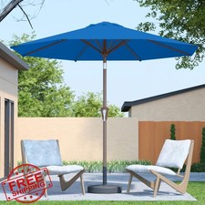 Patio Kingdom Royal Blue 10FT Patio Umbrella, Crank Tilt Fiberglass Ribs