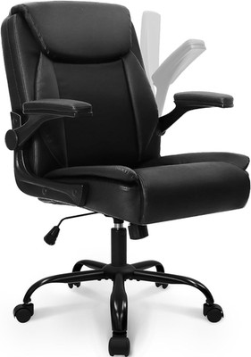 Desk Office Gaming Computer Chair Ergonomic Executive Mid-Back Leather with Adju