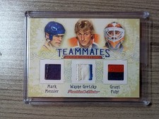 2017-18 Wayne Gretzky Mark Messier Grant Fuhr Teammates Edmonton Oilers Patch