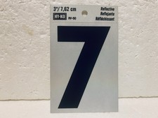 HY-KO: Large Reflective Mailbox house number 7 self adhesive MISP NEW old stock