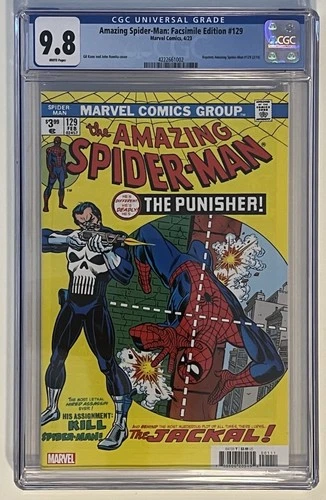 Amazing Spider-Man: Facsimile Edition #129 CGC 9.8 2022 1st Appearance Punisher