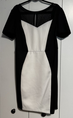 Lane Bryant Black and White SS Dress - Size 18 - Worn Once - FREE Shipping