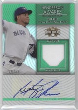 2012 Topps Triple Threads Unity Relics Emerald 29/50 Henderson Alvarez Auto 0f8