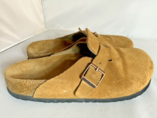 Birkenstock Boston Clogs Mink Suede Leather Soft Footbed Germany Size EU 37