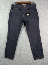 NWT Mens U-510 Under 5’10 Xavier Raw Denim Dark Blue Stretch Jeans Size 31x27