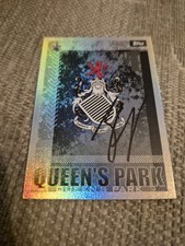 Signed Johnny Kenny Queen's Park Scottish Football Match Attax Badge Card