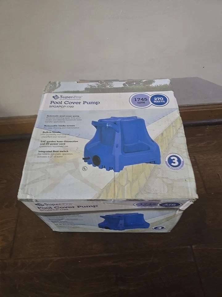 Super Pro SPGAPCP-1700 Automatic Swimming Pool Winter Cover Pump Powers - Image 3 of 4