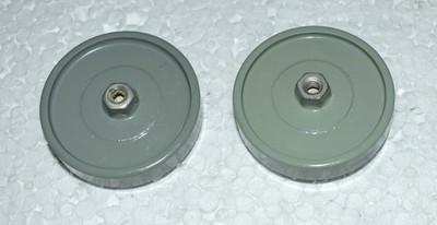 2 x High voltage doorknob capacitors. 3300 pF 10 kV. NOS