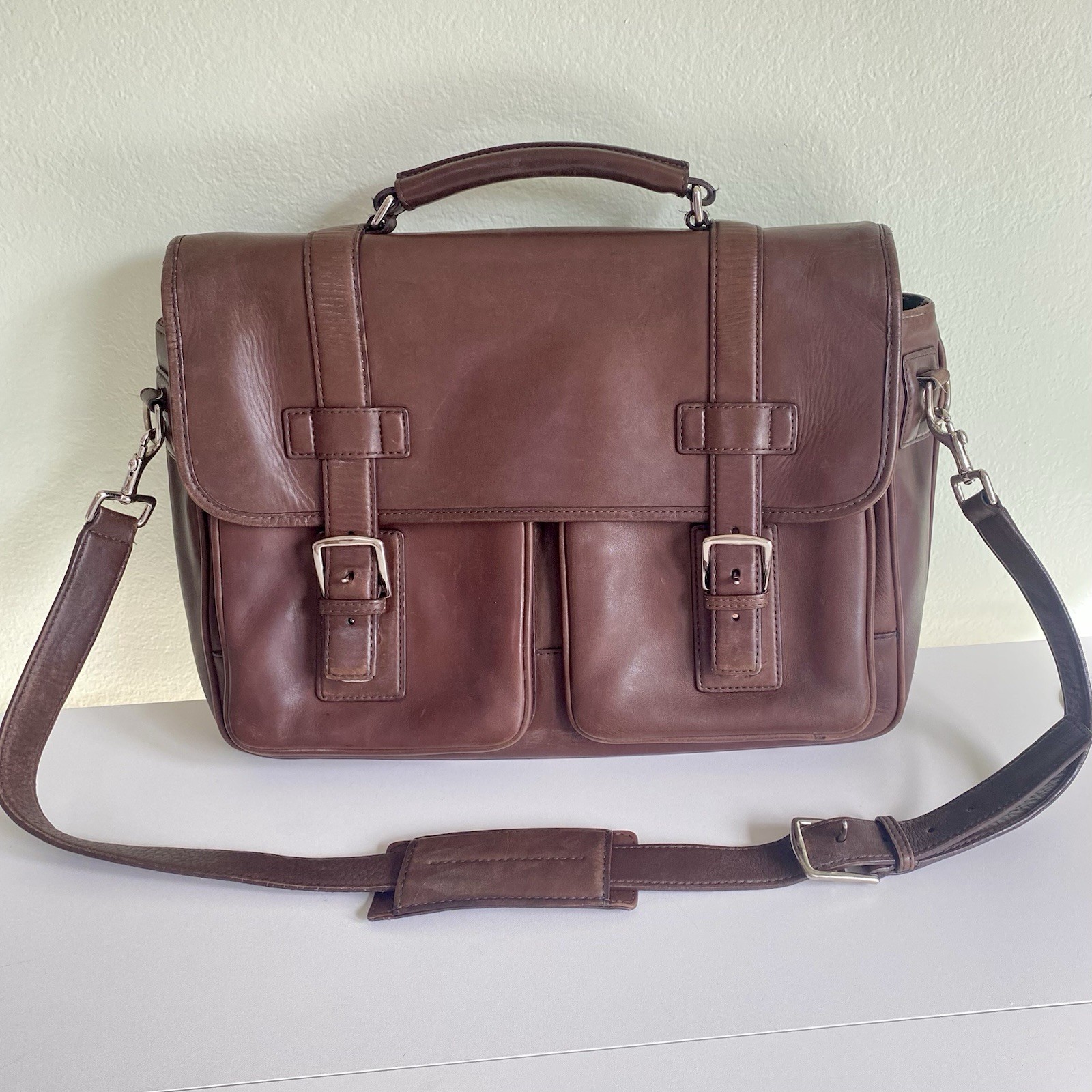 Coach Vintage Taylor Brown  Leather Briefcase Laptop Messeng