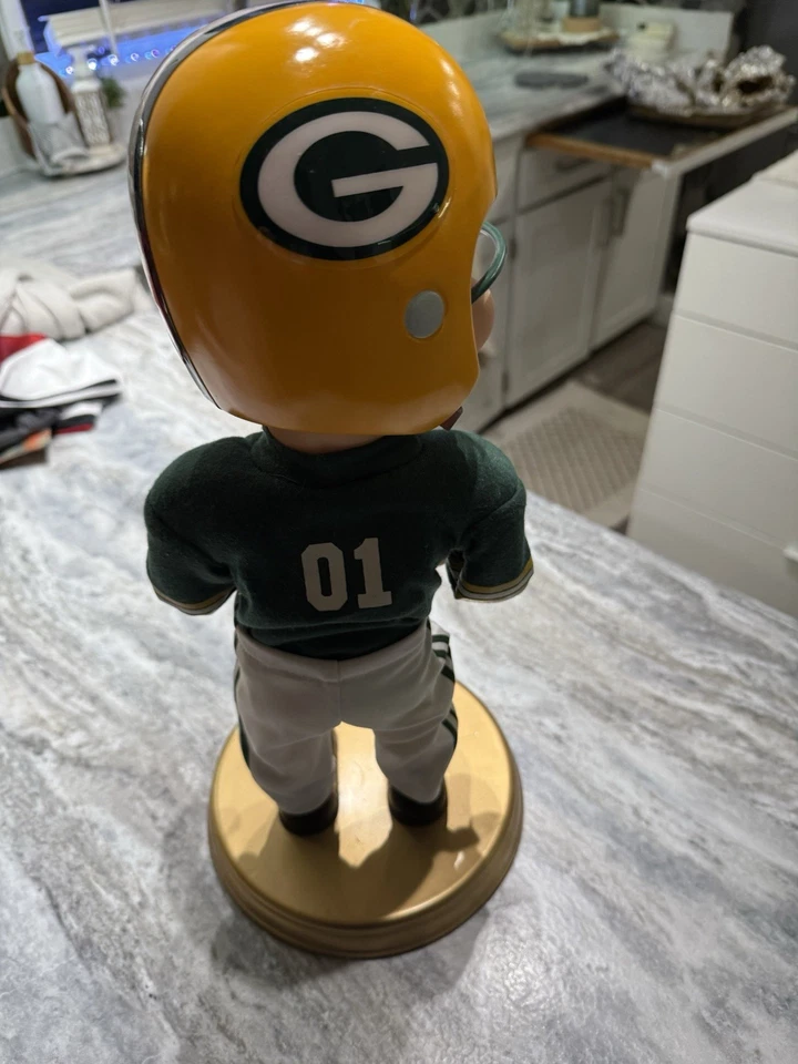 Figura Green Bay Packers Gemmy Rockin Rocking Randall NFL Fútbol De Colección 2002 Foto 3 de 4