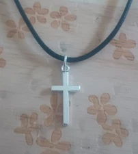 silver cross necklace