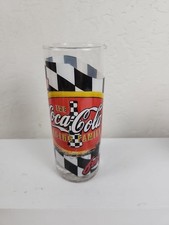 Coca-Cola Drinking Glass  The Racing Family, “Driving Your Thirst” Vintage 1999