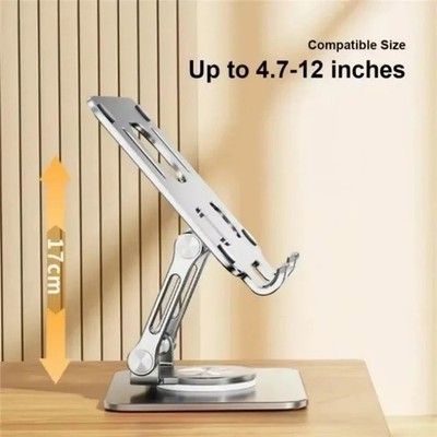 360° Rotating Phone Tablet Stand Foldable Holder for iPhone iPad Samsung