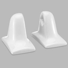 RattanView 2 Pcs Chalk White Porcelain about 2.5 x 4 x 5 inches,