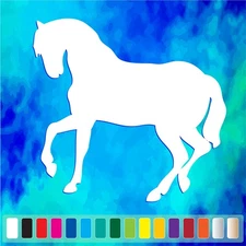 HORSE Silhouette cut vinyl decal #2 car window sticker Horse Riding, Horse Girl