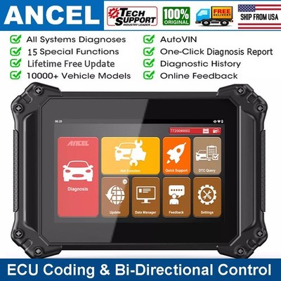 ANCEL V6 Bidirectional Car Diagnostic OBD2 Scanner ABS TPMS DPF IMMO Code Reader