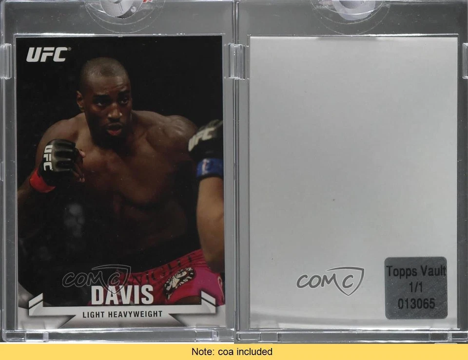 2013 Topps UFC Knockout Topps Vault Blank Back 1/1 Phil Davis #49 0w6 - Image 3 of 3