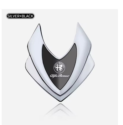 1pc metal shield design emblem for Alfa STELVIO Giulia Sportiva ARGENT